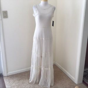 Guess Scuffy Long Larissa Tulle Flowy Maxi Dress